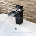 Painting White Basin Waterfall Faucet